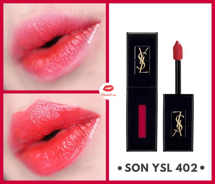 Son YSL 402 màu hồng cam