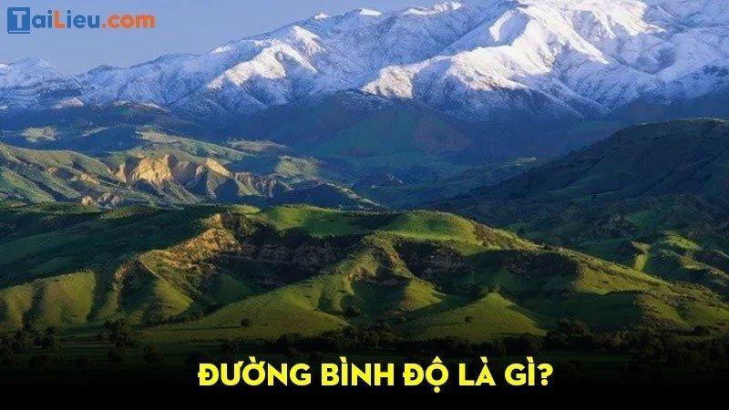 Đường bình độ là gì?