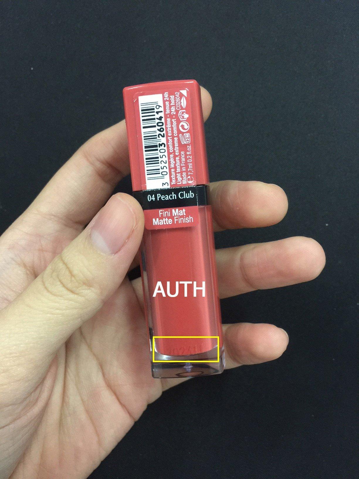 Cách nhận biết son Bourjois Velvet Auth và Fake