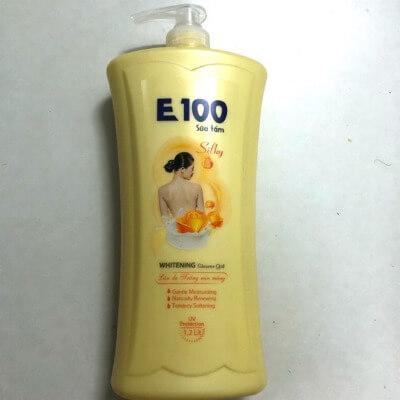 Sữa tắm E100 - Dưỡng trắng da an toàn, giá cả phải chăng
