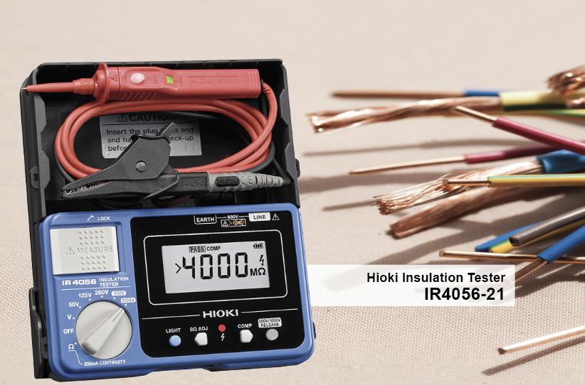 Kiểm tra điện trở cách điện bằng thiết bị đo Hioki IR4056-21