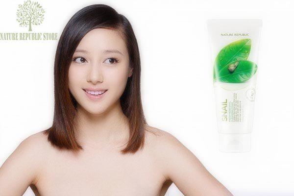 Sữa Rửa Mặt Ốc Sên Nature Republic Fresh Herb Snail Cleansing Foam