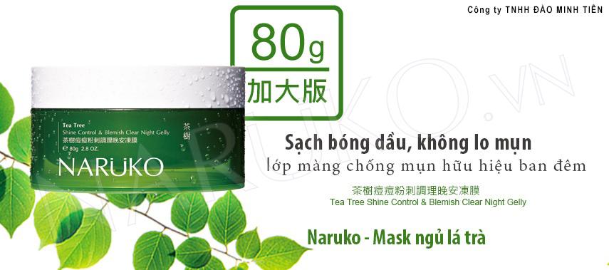 Trà tràm - Mask ngủ Naruko: Giải pháp hoàn hảo cho da mụn và da dầu