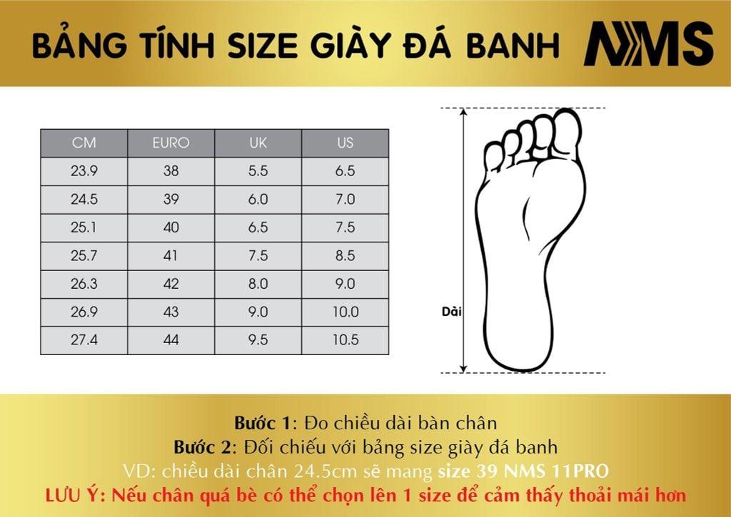 Bảng đo size giày NMS
