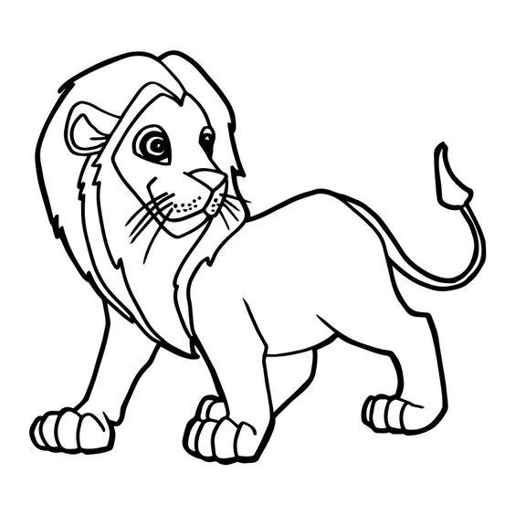 Tuyển tập tranh tô màu con sư tử đẹp, dũng mãnh nhất